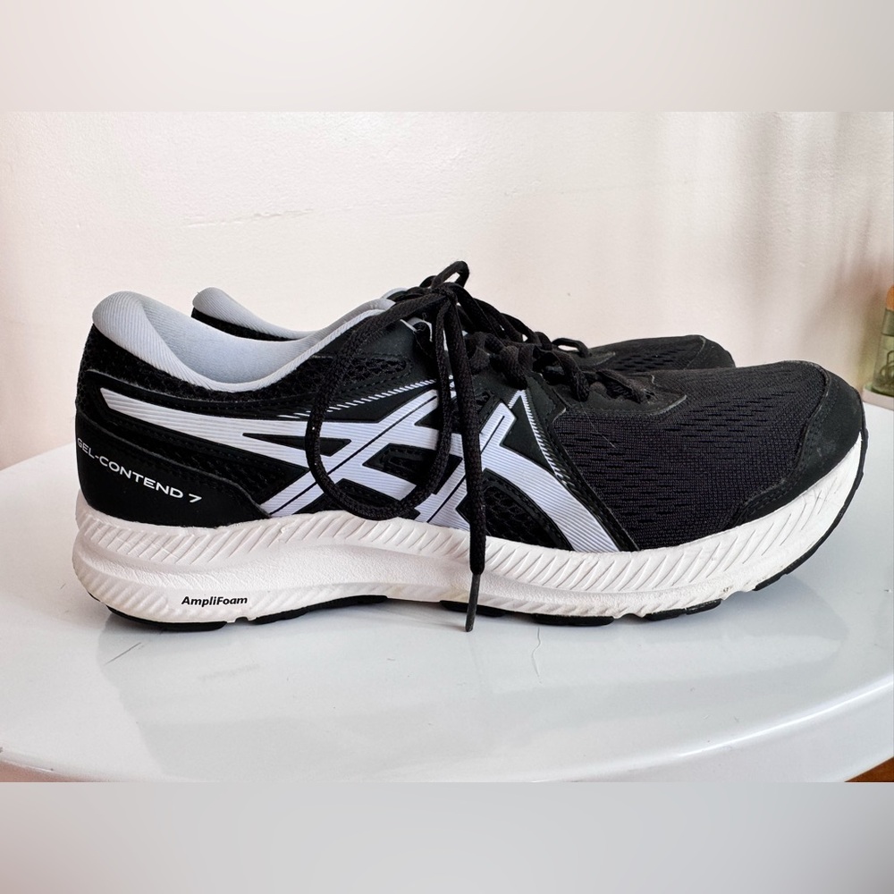 Women’s ASICS Gel-Contend 7 Black and White Running / Walking Shoes size 10.5 - Picture 10 of 10